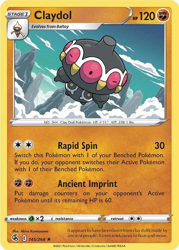 Pokemon Claydol 145/264 Fusion Strike