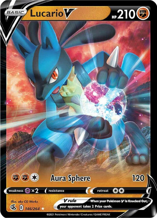 Pokemon Lucario V 146/264 Fusion Strike