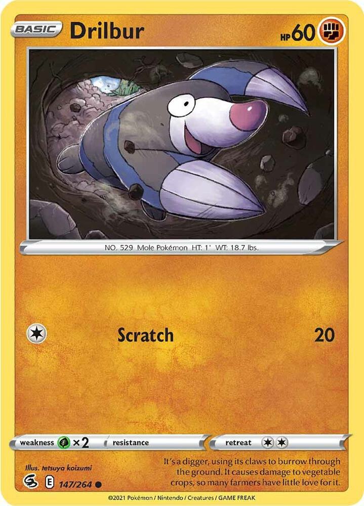 Pokemon Drilbur 147/264 Fusion Strike