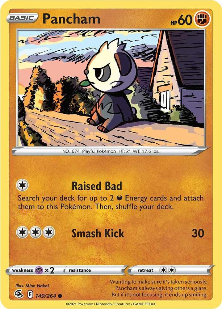 Pokemon Pancham 149/264 Fusion Strike