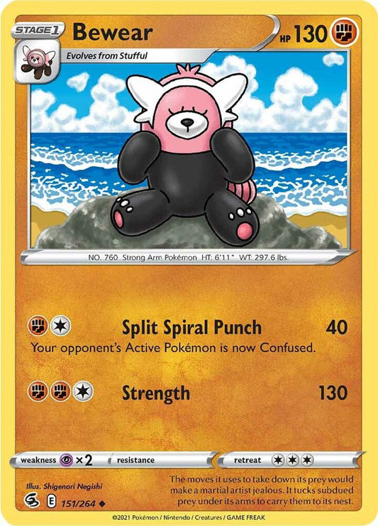 Pokemon Bewear 151/264 Fusion Strike