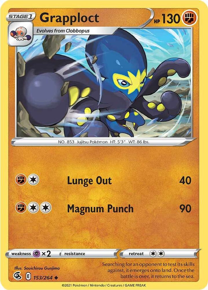 Pokemon Grapploct 153/264 Fusion Strike