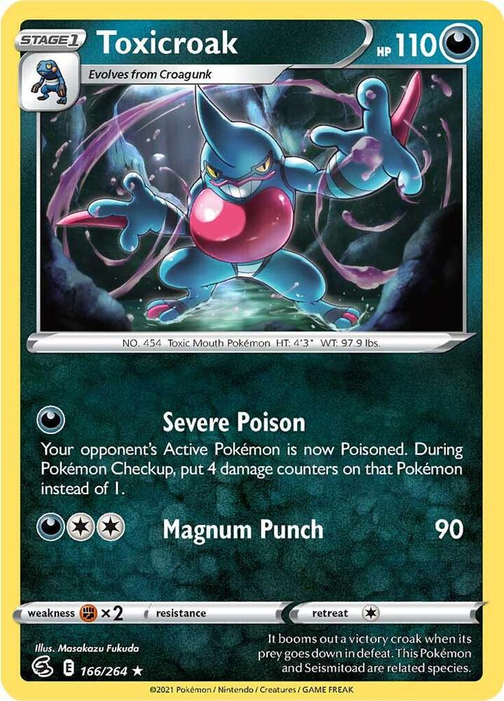 Pokemon Toxicroak 166/264 Fusion Strike