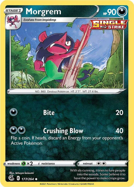 Pokemon Morgrem 177/264 Fusion Strike