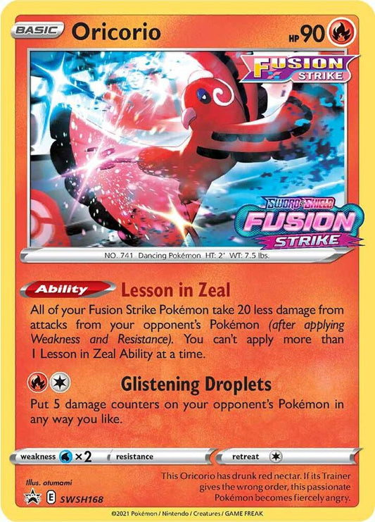Pokemon Oricorio SWSH168 SWSH Black Star Promos