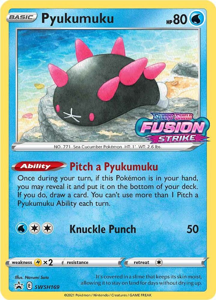 Pokemon Pyukumuku SWSH169 SWSH Black Star Promos