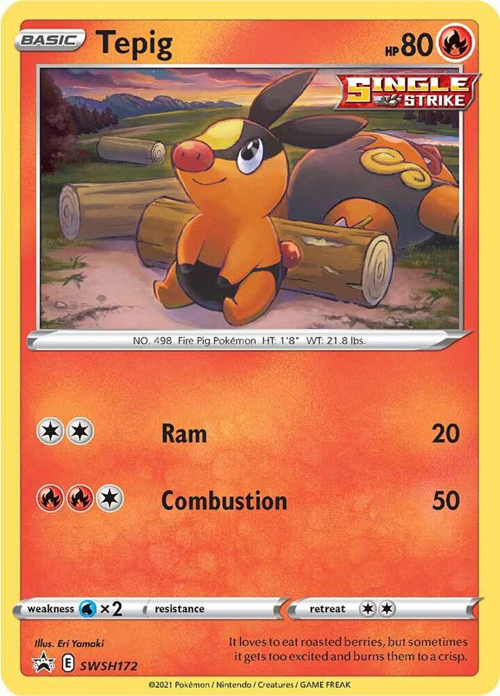 Pokemon Tepig SWSH172 SWSH Black Star Promos
