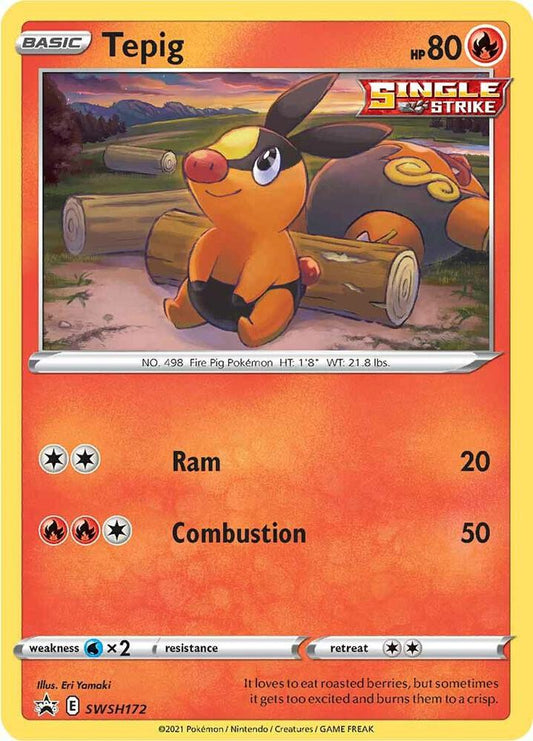 Pokemon Tepig SWSH172 SWSH Black Star Promos