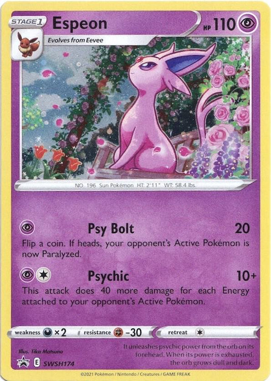 Pokemon Espeon SWSH174 SWSH Black Star Promos