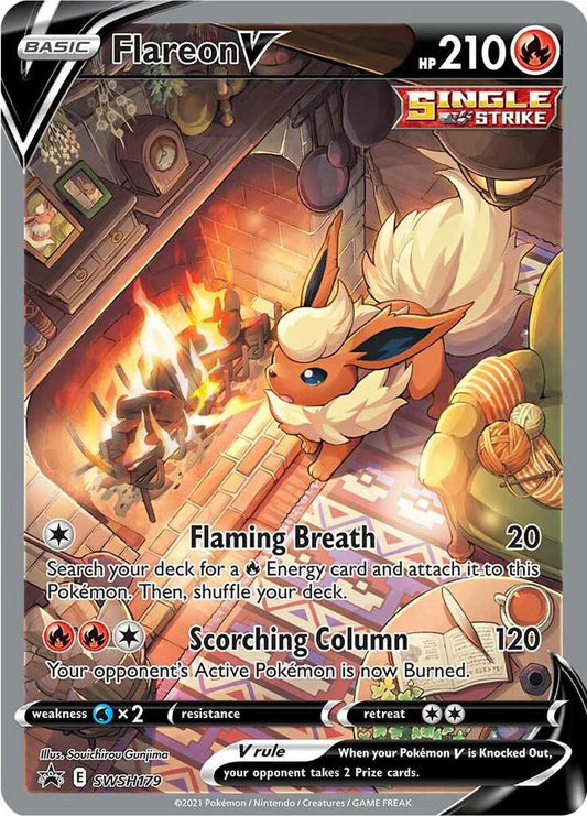 Pokemon Flareon V SWSH179 SWSH Black Star Promos