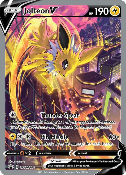Pokemon Jolteon V SWSH183 SWSH Black Star Promos