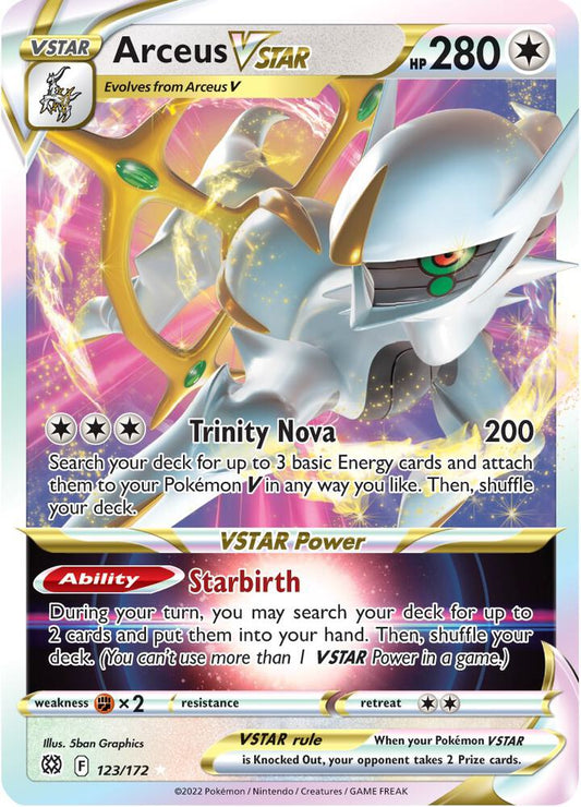Pokemon Arceus VSTAR 123/172 Brilliant Stars