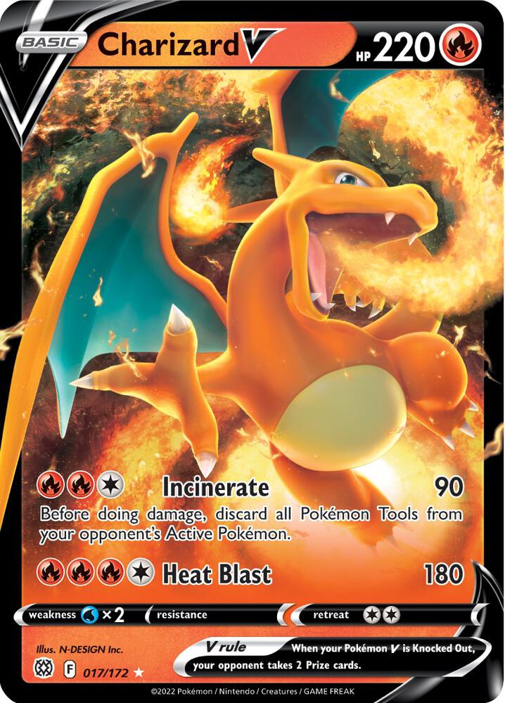 Pokemon Charizard V 17/172 Brilliant Stars
