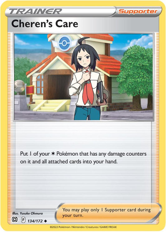 Pokemon Cheren's Care 134/172 Brilliant Stars