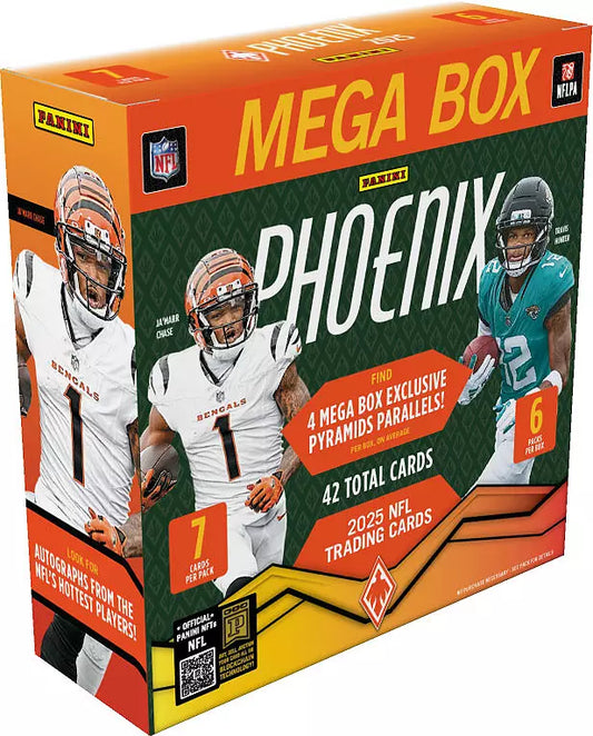 Panini Mega Box Phoneix 2025 NFL Trading Bundle Box