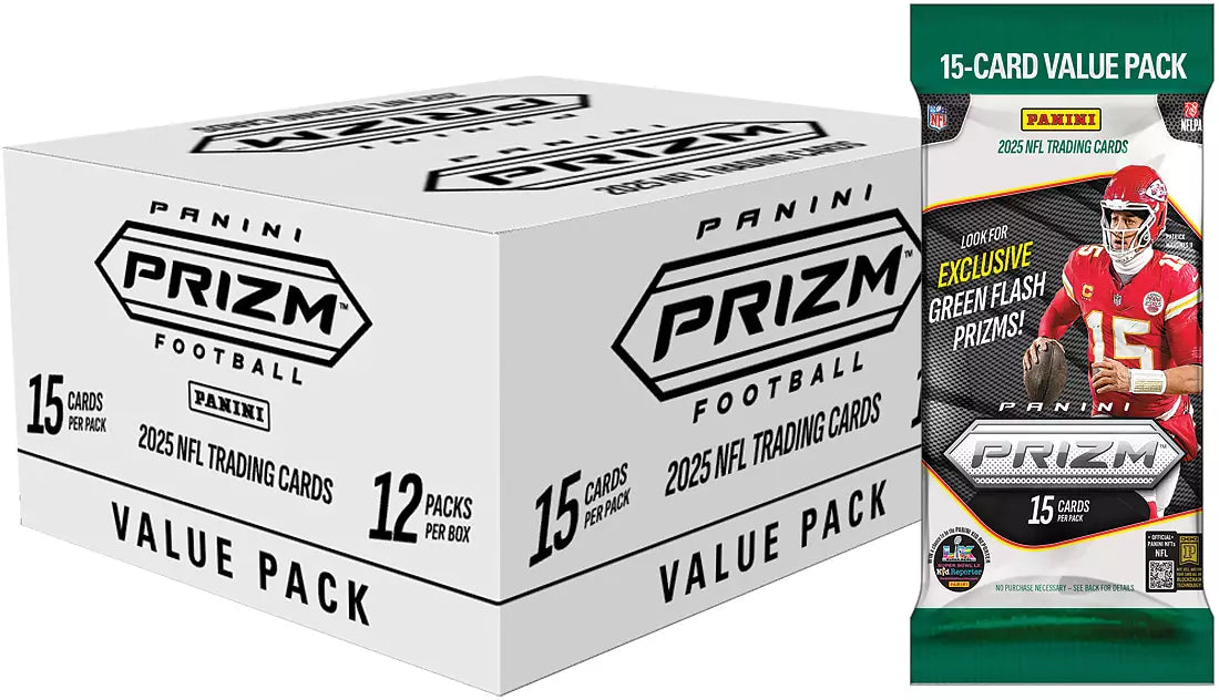 Panini Prizm 2025 NFL Trading Card Jumbo Value Box