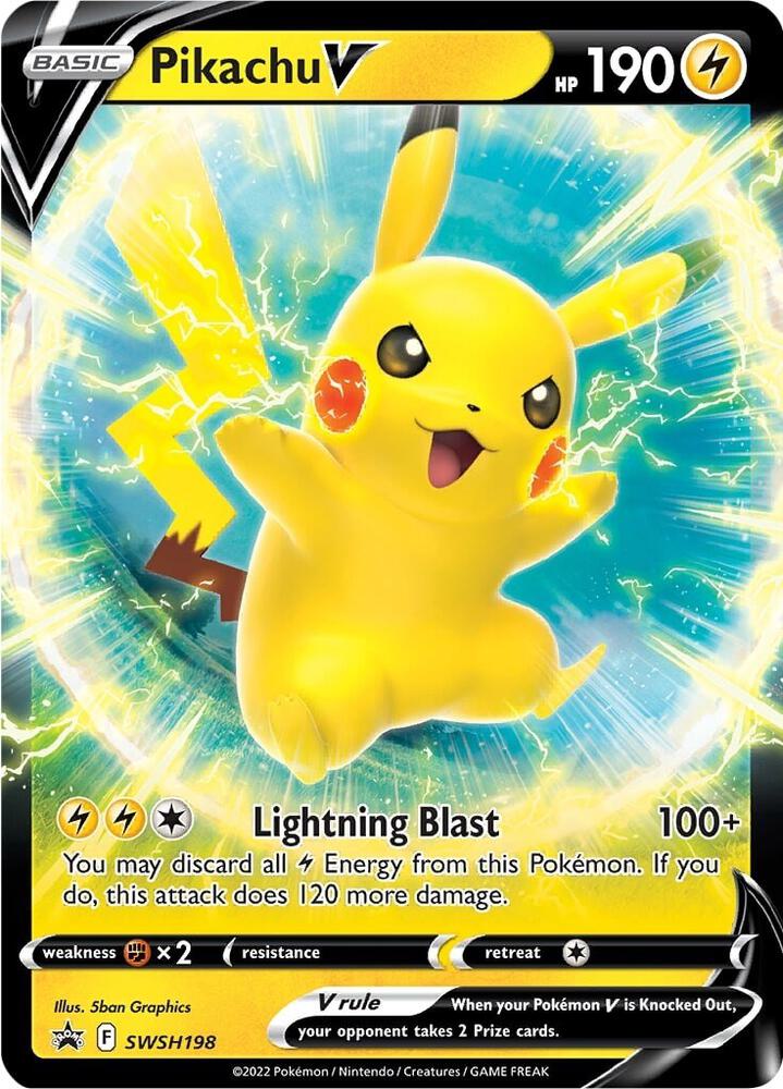 Pokemon Pikachu V SWSH198 SWSH Black Star Promos