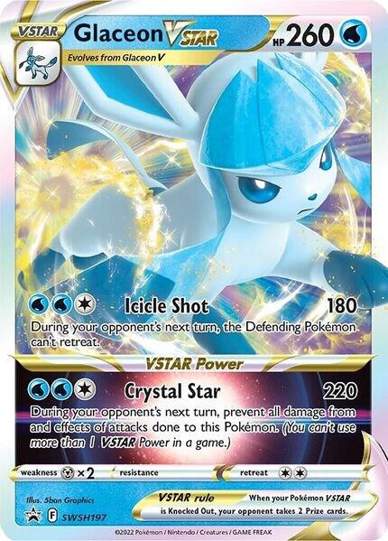 Pokemon Glaceon VSTAR SWSH197 SWSH Black Star Promos