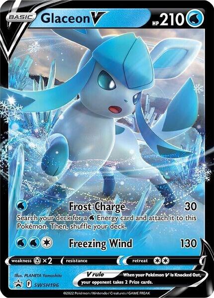 Pokemon Glaceon V SWSH196 SWSH Black Star Promos