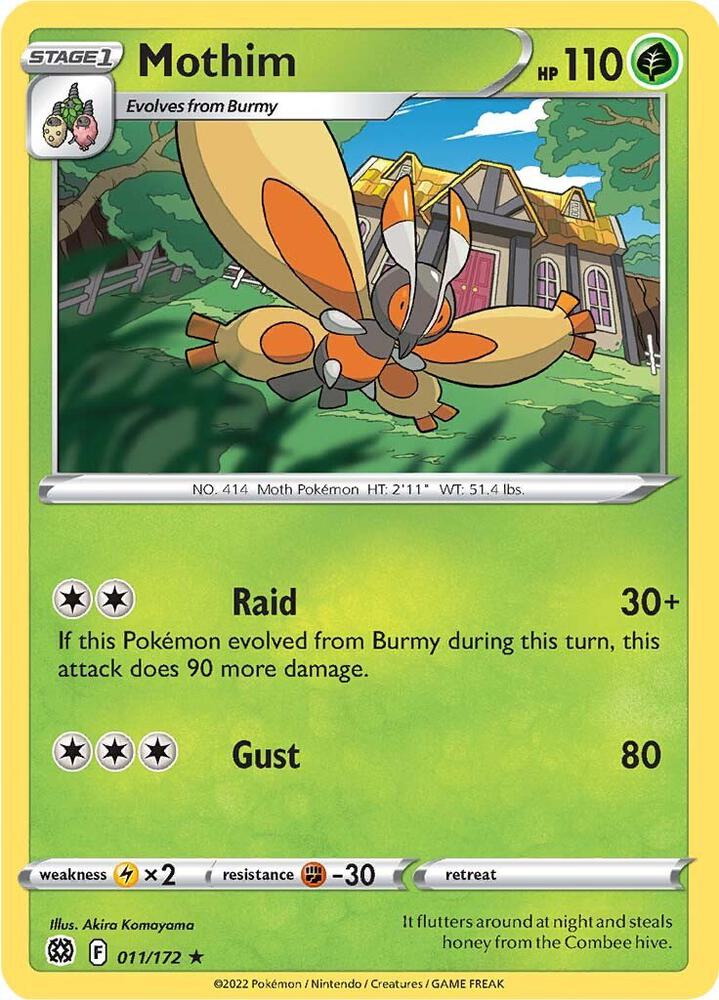 Pokemon Mothim 11/172 Brilliant Stars