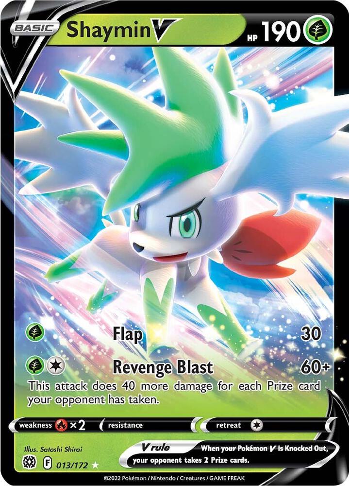 Pokemon Shaymin V 13/172 Brilliant Stars