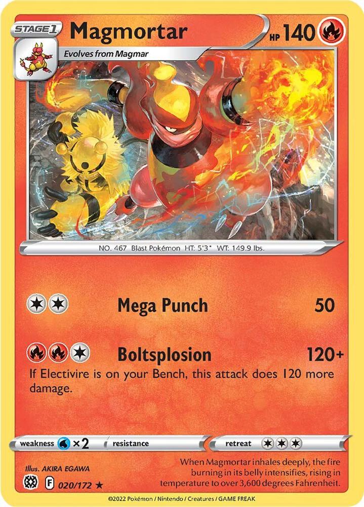 Pokemon Magmortar 20/172 Brilliant Stars