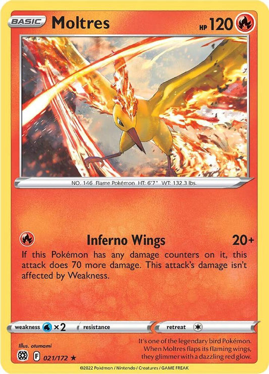 Pokemon Moltres 21/172 Brilliant Stars