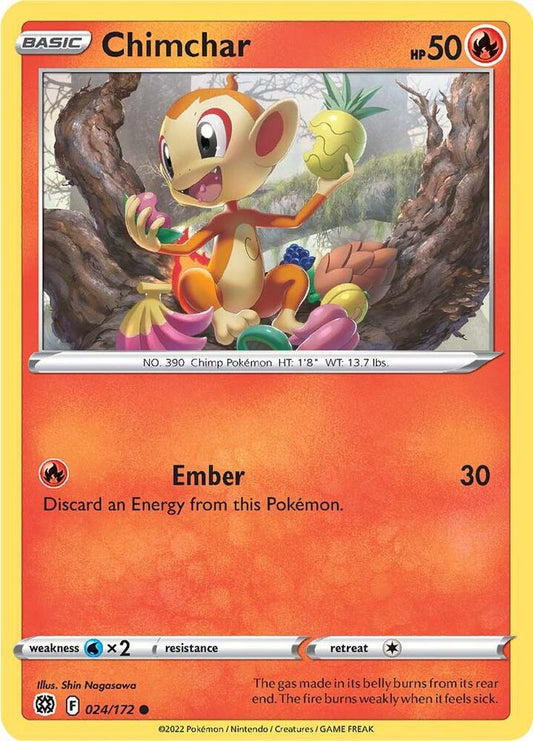 Pokemon Chimchar 24/172 Brilliant Stars