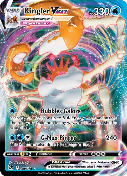 Pokemon Kingler VMAX 29/172 Brilliant Stars
