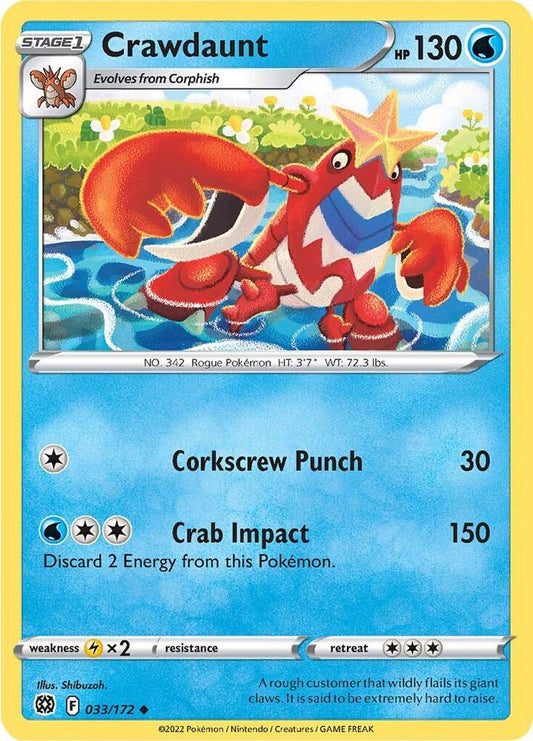 Pokemon Crawdaunt 33/172 Brilliant Stars