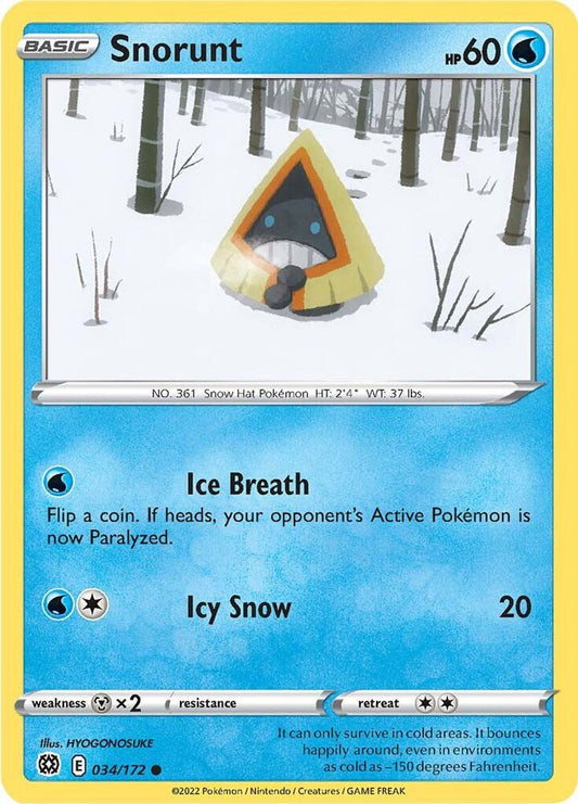 Pokemon Snorunt 34/172 Brilliant Stars