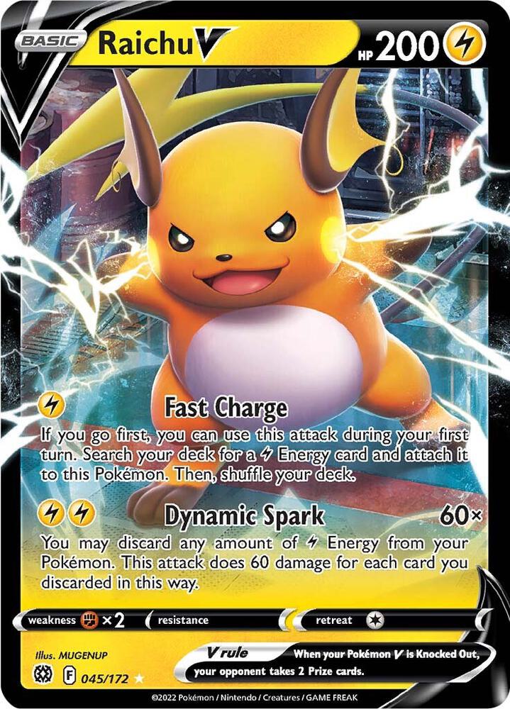 Pokemon Raichu V 45/172 Brilliant Stars