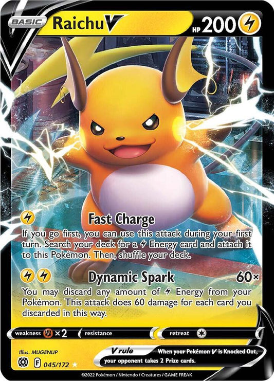 Pokemon Raichu V 45/172 Brilliant Stars