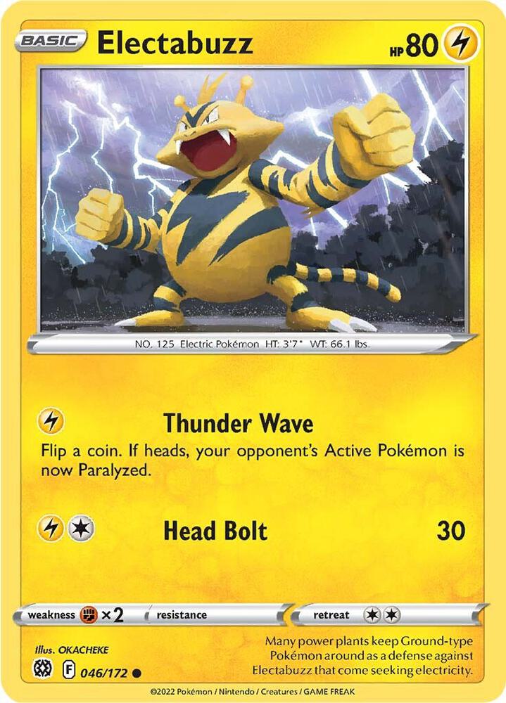 Pokemon Electabuzz 46/172 Brilliant Stars