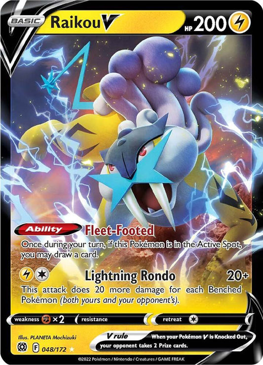 Pokemon Raikou V 48/172 Brilliant Stars