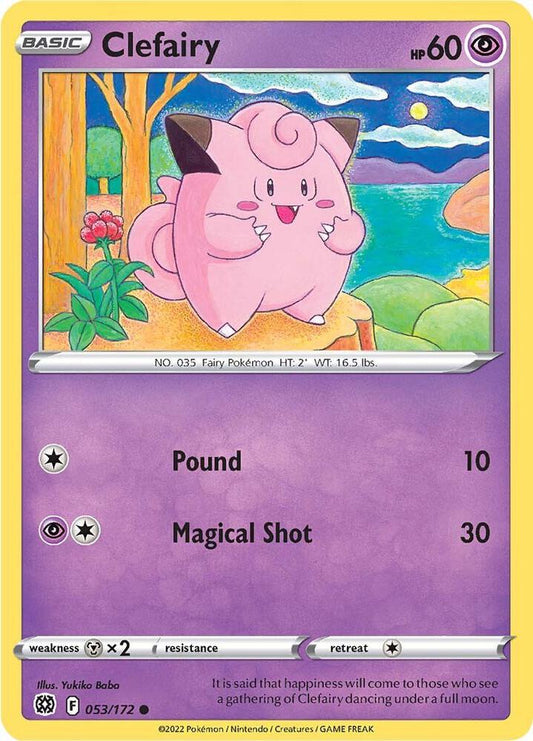 Pokemon Clefairy 53/172 Brilliant Stars