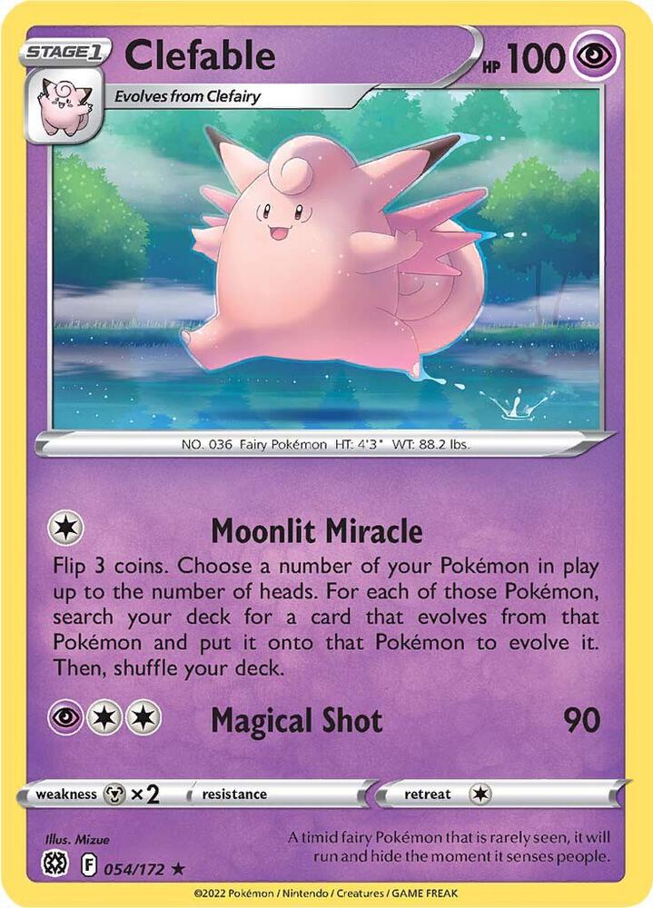 Pokemon Clefable 54/172 Brilliant Stars