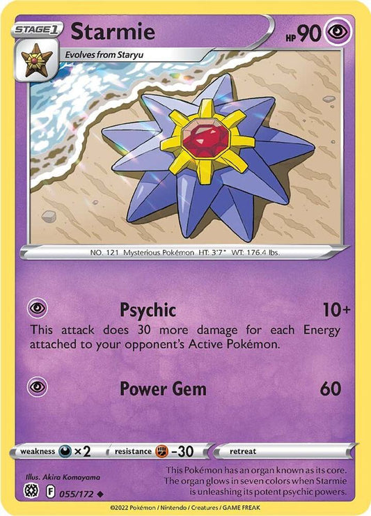 Pokemon Starmie 55/172 Brilliant Stars