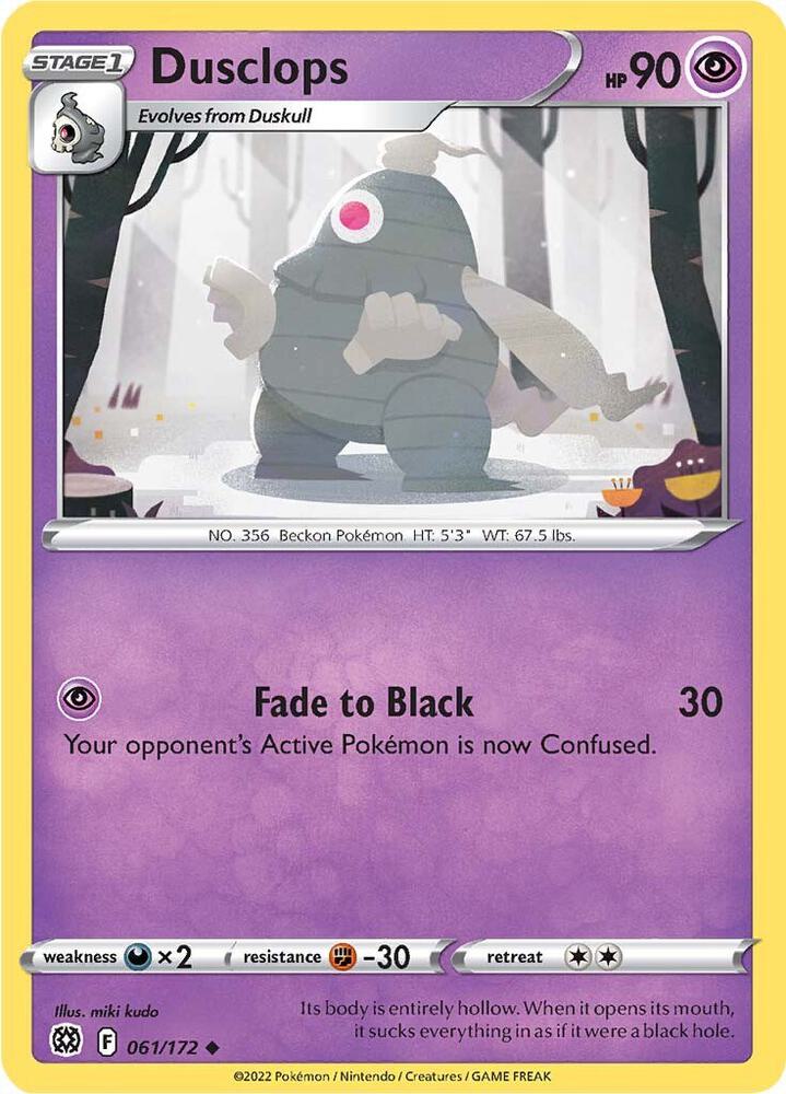Pokemon Dusclops 61/172 Brilliant Stars