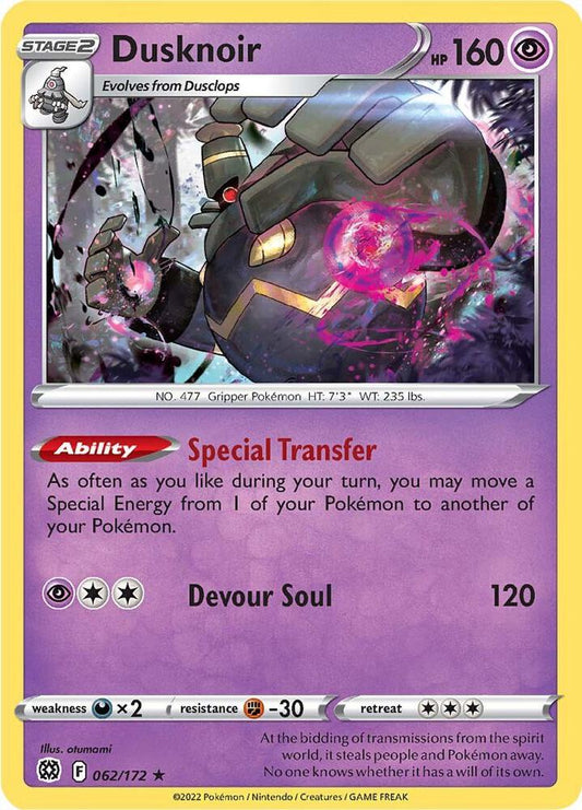 Pokemon Dusknoir 62/172 Brilliant Stars