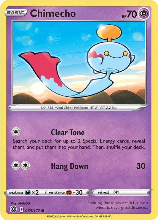Pokemon Chimecho 63/172 Brilliant Stars