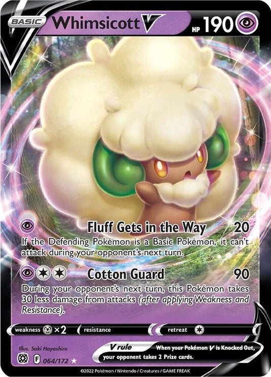 Pokemon Whimsicott V 64/172 Brilliant Stars