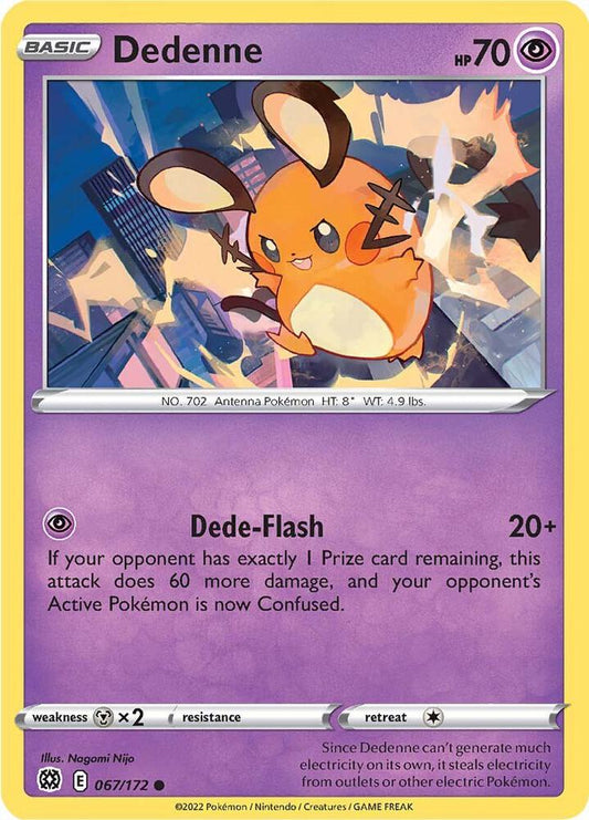 Pokemon Dedenne 67/172 Brilliant Stars