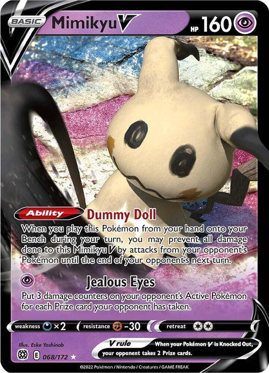 Pokemon Mimikyu V 68/172 Brilliant Stars