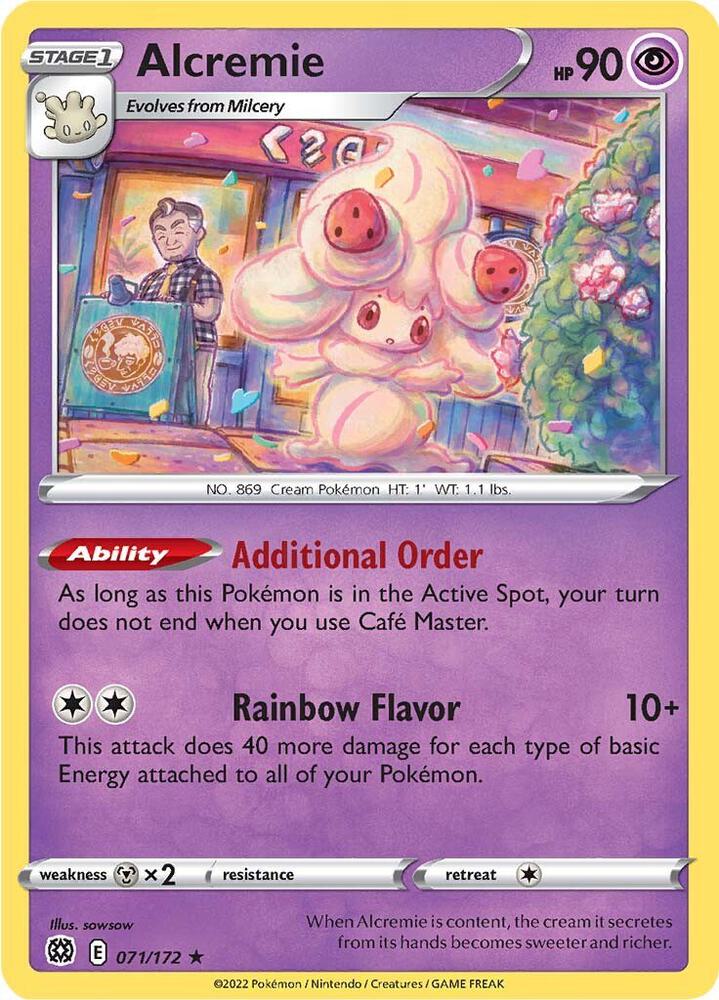 Pokemon Alcremie 71/172 Brilliant Stars