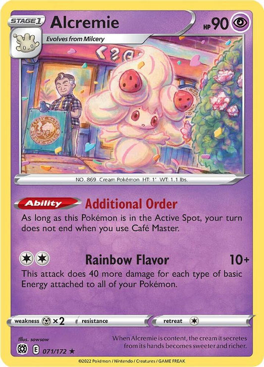 Pokemon Alcremie 71/172 Brilliant Stars