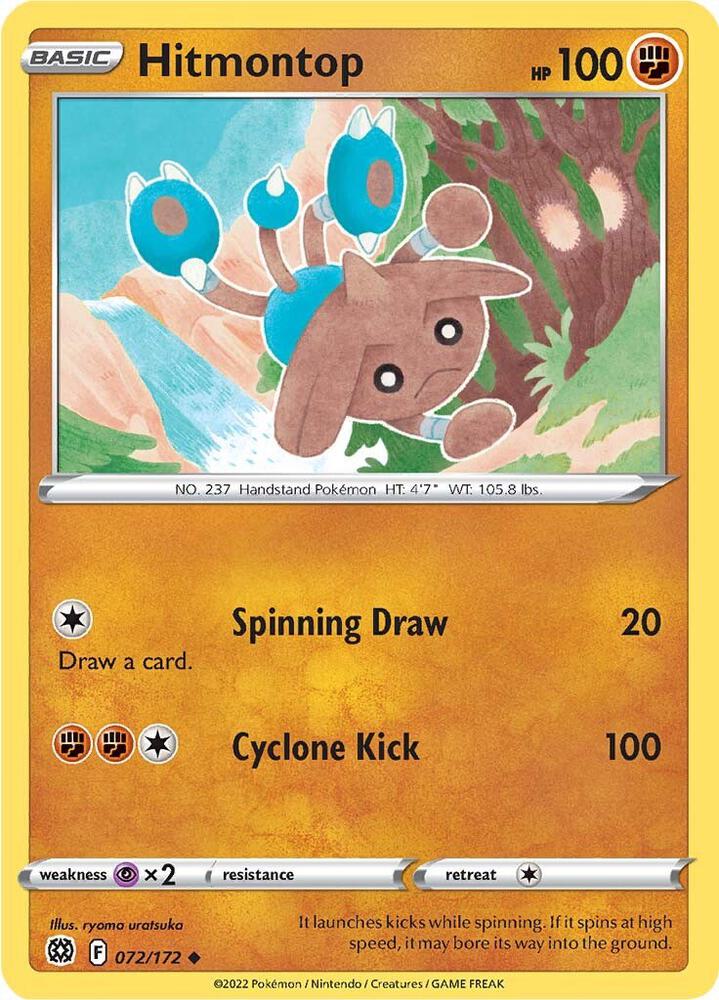 Pokemon Hitmontop 72/172 Brilliant Stars