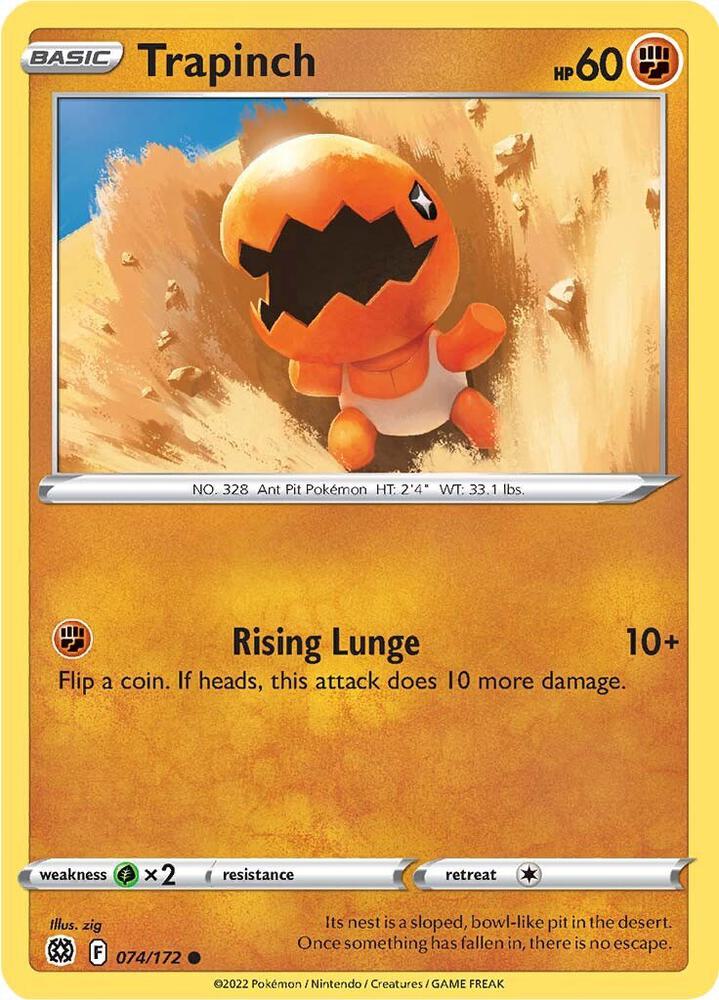 Pokemon Trapinch 74/172 Brilliant Stars