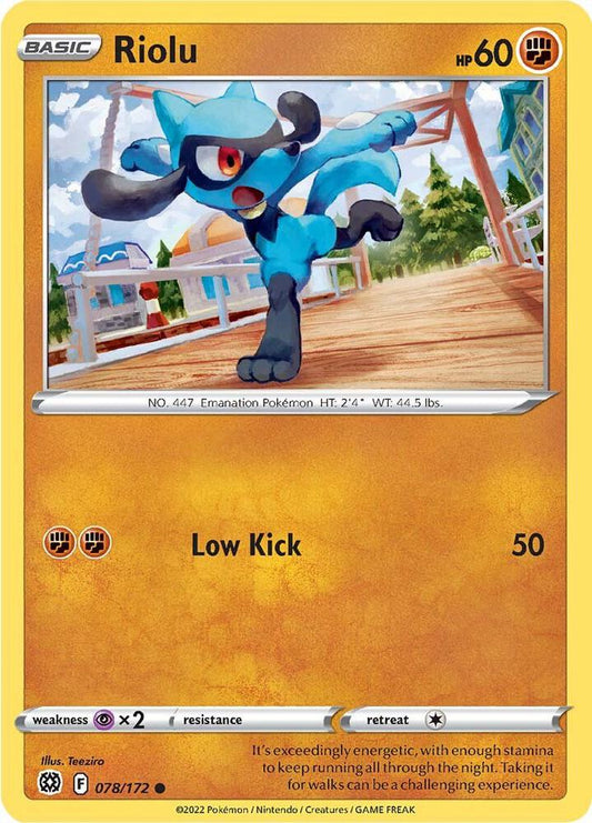 Pokemon Riolu 78/172 Brilliant Stars