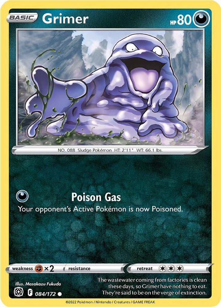 Pokemon Grimer 84/172 Brilliant Stars